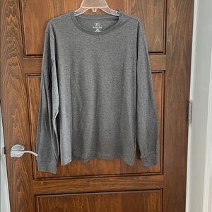 George Men's Charcoal Long Sleeve Tee